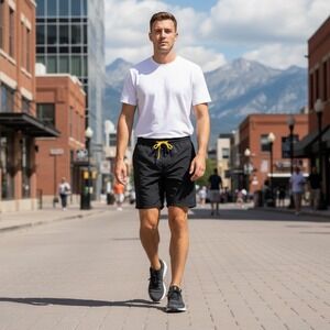 Cotopaxi Mens Black Nylon Spandex Athletic Hiking Shorts Size M S21470M205